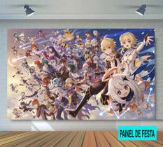 Painel de festa Genshin Impact