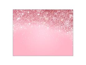 Painel de Festa Horizontal 1,55 X 1,20 - Efeto Glitter Rose 006