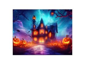 Painel de Festa Horizontal 1,55 X 1,20 - Halloween Castelo das Abóboras 004 Painel de Festa Horizontal 1,55 X 1,20 - Halloween Castelo das Abóboras 004