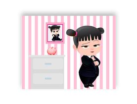 Painel de Festa Horizontal 1,55 X 1,20 - Poderosa Chefinha Quarto 03