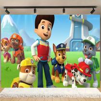 Painel de festa infantil decorativo da Patrulha Canina