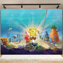 Painel de festa infantil decorativo do Bob Esponja