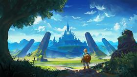 Painel de Festa Infantil Zelda 1x0,65cm