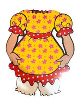 Painel de Festa Junina para tirar foto Vestido Caipira 55cm