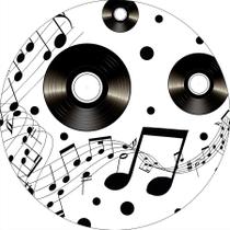 Painel De Festa Redondo 1,50x1,50 - Anos 80 Disco de Vinil 007