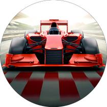 Painel De Festa Redondo 1,50x1,50 - Carro De Corrida Formula 1 Vermelho 017 Painel De Festa Redondo 1,50x1,50 - Carro De Corrida Formula 1 Vermelho 017