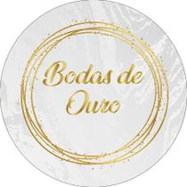 Painel De Festa Redondo 1,50x1,50 - Casamento Bodas de Ouro Dourado 005 Painel De Festa Redondo 1,50x1,50 - Casamento Bodas de Ouro Dourado 005