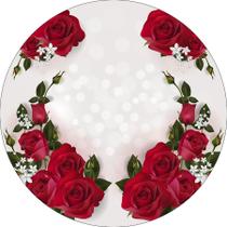 Painel De Festa Redondo 1,50x1,50 - Casamento Bodas Rosas Vermelhas 034 Painel De Festa Redondo 1,50x1,50 - Casamento Bodas Rosas Vermelhas 034