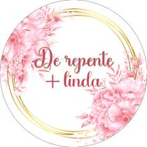 Painel De Festa Redondo 1,50x1,50 - De Repente Mais Linda Floral Rosa 304 Painel De Festa Redondo 1,50x1,50 - De Repente Mais Linda Floral Rosa 304