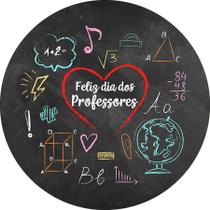 Painel De Festa Redondo 1,50x1,50 - Dia dos Professores Chalkboard 081