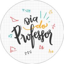Painel De Festa Redondo 1,50x1,50 - Dia dos Professores Quadradinhos 049