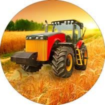 Painel De Festa Redondo 1,50x1,50 - Fazenda Trator e Maquinas 025 Painel De Festa Redondo 1,50x1,50 - Fazenda Trator e Maquinas 025