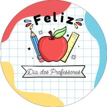 Painel De Festa Redondo 1,50x1,50 - Feliz Dia dos Professores 038 Painel De Festa Redondo 1,50x1,50 - Feliz Dia dos Professores 038