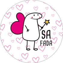 Painel De Festa Redondo 1,50x1,50 - Flork Bento Cake fada Rosa 013