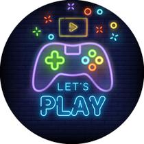 Painel De Festa Redondo 1,50x1,50 - Let's Play Jogos 004
