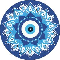 Painel De Festa Redondo 1,50x1,50 - Mandala Olho Grego 002