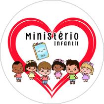Painel De Festa Redondo 1,50x1,50 - Ministério Infantil Coração 053