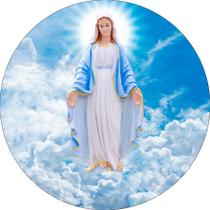 Painel De Festa Redondo 1,50x1,50 - Nossa Senhora Das Graças 017 Painel De Festa Redondo 1,50x1,50 - Nossa Senhora Das Graças 017