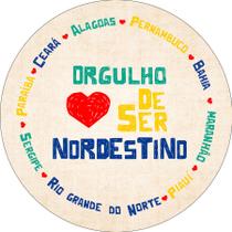 Painel De Festa Redondo 1,50x1,50 - Orgulho Nordestino Xilogravura Colorido 008 Painel De Festa Redondo 1,50x1,50 - Orgulho Nordestino Xilogravura Colorido 008