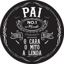 Painel De Festa Redondo 1,50x1,50 - Pai Numero Um No Mundo 092