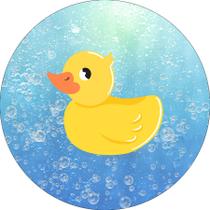 Painel De Festa Redondo 1,50x1,50 - Patinho de Borracha na Água 010