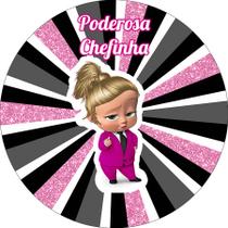 Painel De Festa Redondo 1,50x1,50 - Poderosa Chefinha Loira 011