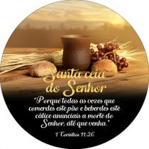 Painel De Festa Redondo 1,50x1,50 - Santa Ceia do Senhor 019 Painel De Festa Redondo 1,50x1,50 - Santa Ceia do Senhor 019