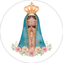 Painel De Festa Redondo 1,50x1,50 - Santa Nossa Senhora Aparecida 013