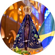 Painel De Festa Redondo 1,50x1,50 - Santa Nossa Senhora Aparecida Imagem 019 Painel De Festa Redondo 1,50x1,50 - Santa Nossa Senhora Aparecida Imagem 019