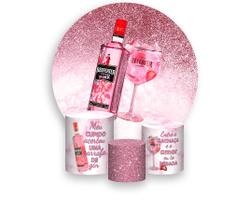 Painel De Festa Redondo 1,50x1,50 + Trio De Capas Cilindro - Boteco Rosa 003