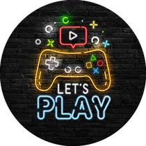 Painel De Festa Redondo 1,50x1,50 - Video Game Tijolinhos Preto 011 Painel De Festa Redondo 1,50x1,50 - Video Game Tijolinhos Preto 011