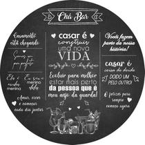 Painel De Festa Redondo 1,5x1,5 - Chá Bar Cozinha 012 - Via Cores