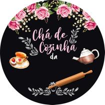 Painel De Festa Redondo 1,5x1,5 - Chá de Cozinha da 03 - Via Cores