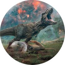 Painel De Festa Redondo 1,5x1,5 - Dinossauro Rex 015