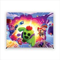 Painel de Festa Retangular Brawl Stars 4,50x2,80 Metros - Fera Print Painel de Festa Retangular Brawl Stars 4,50x2,80 Metros - Fera Print