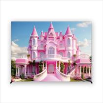 Painel de Festa Retangular Casa da Barbie Diversas Medidas - Fera Print