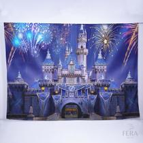 Painel de Festa Retangular Castelo de 4,00x3,00m - Fera Print