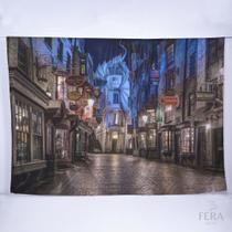 Painel de Festa Retangular Escola de Magos de 4,50x2,80m Fera Print