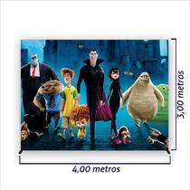 Painel de Festa Retangular Hotel do Drácula Diversas Medidas Fera Print Painel de Festa Retangular Hotel do Drácula Diversas Medidas Fera Print