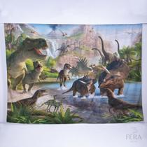Painel de Festa Retangular Jurassico de 6,00x3,00m Fera Print