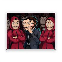 Painel de Festa Retangular La Casa Diversas Medidas Fera Print Painel de Festa Retangular La Casa Diversas Medidas Fera Print