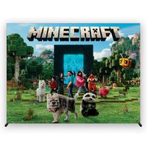 Painel de Festa Retangular Mine Blocos 5,00x3,00 Metros Fera Print