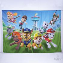 Painel de Festa Retangular Patrulha Canina de 3,00x2,00m - Fera Print