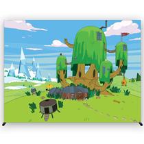 Painel de Festa Retangular Tempo de Aventura 5,00x2,50 Metros Fera Print
