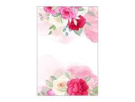 Painel De Festa Vertical 1,50 x 2,20 - 15 Anos Floral Pink 157