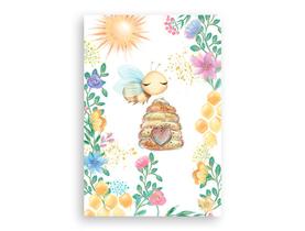 Painel De Festa Vertical 1,50 x 2,20 - Abelhinha Colmeia Aquarela Cute 003 Painel De Festa Vertical 1,50 x 2,20 - Abelhinha Colmeia Aquarela Cute 003