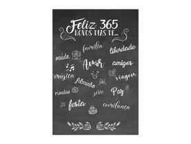 Painel De Festa Vertical 1,50 x 2,20 - Ano Novo Chalkboard 365 Dias 002 Painel De Festa Vertical 1,50 x 2,20 - Ano Novo Chalkboard 365 Dias 002