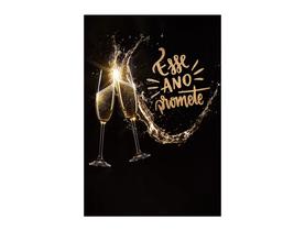 Painel De Festa Vertical 1,50 x 2,20 - Ano Novo Taças Esse Ano Promete 010