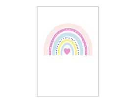 Painel De Festa Vertical 1,50 x 2,20 - Arco-Íris Boho Tons Pasteis 009