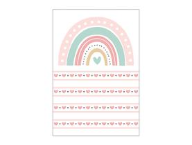Painel De Festa Vertical 1,50 x 2,20 - Arco-ìris Rosa e Verde 015 Painel De Festa Vertical 1,50 x 2,20 - Arco-ìris Rosa e Verde 015